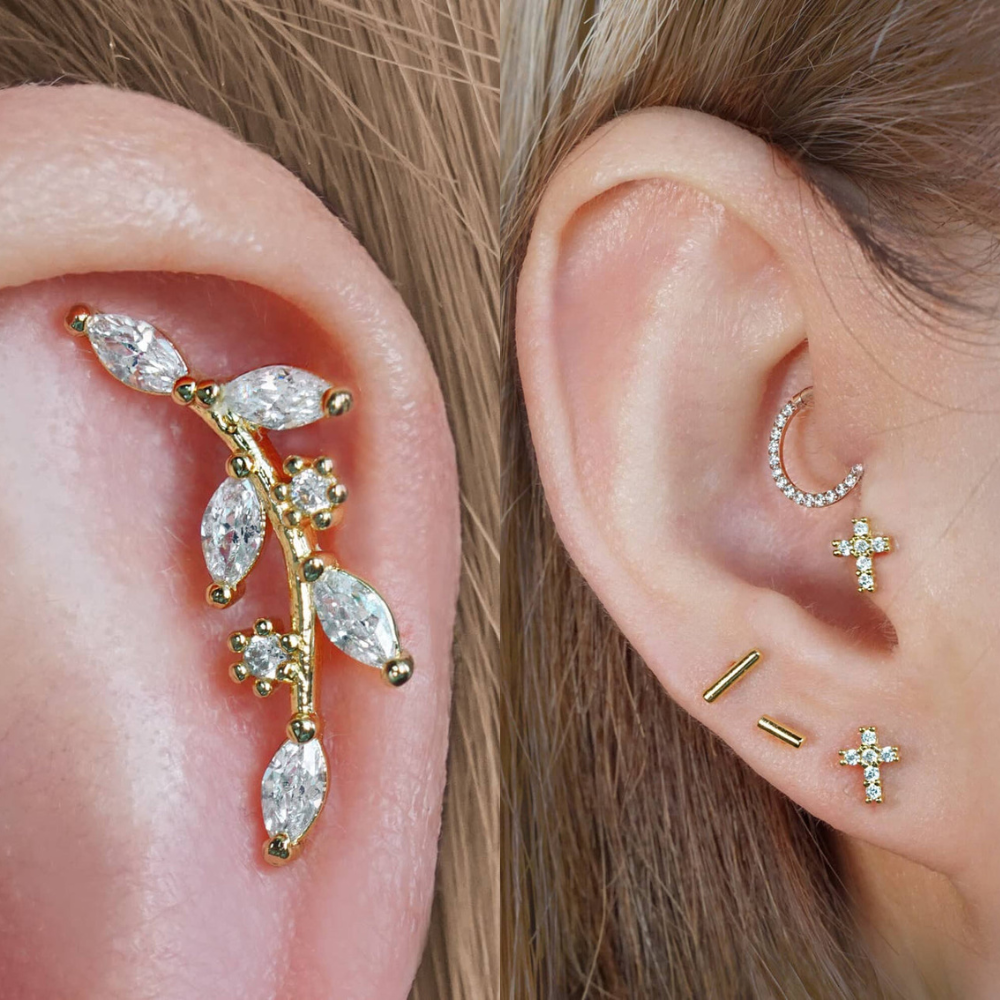 Tragus Earrings vs Cartilage Earrings EricaJewels