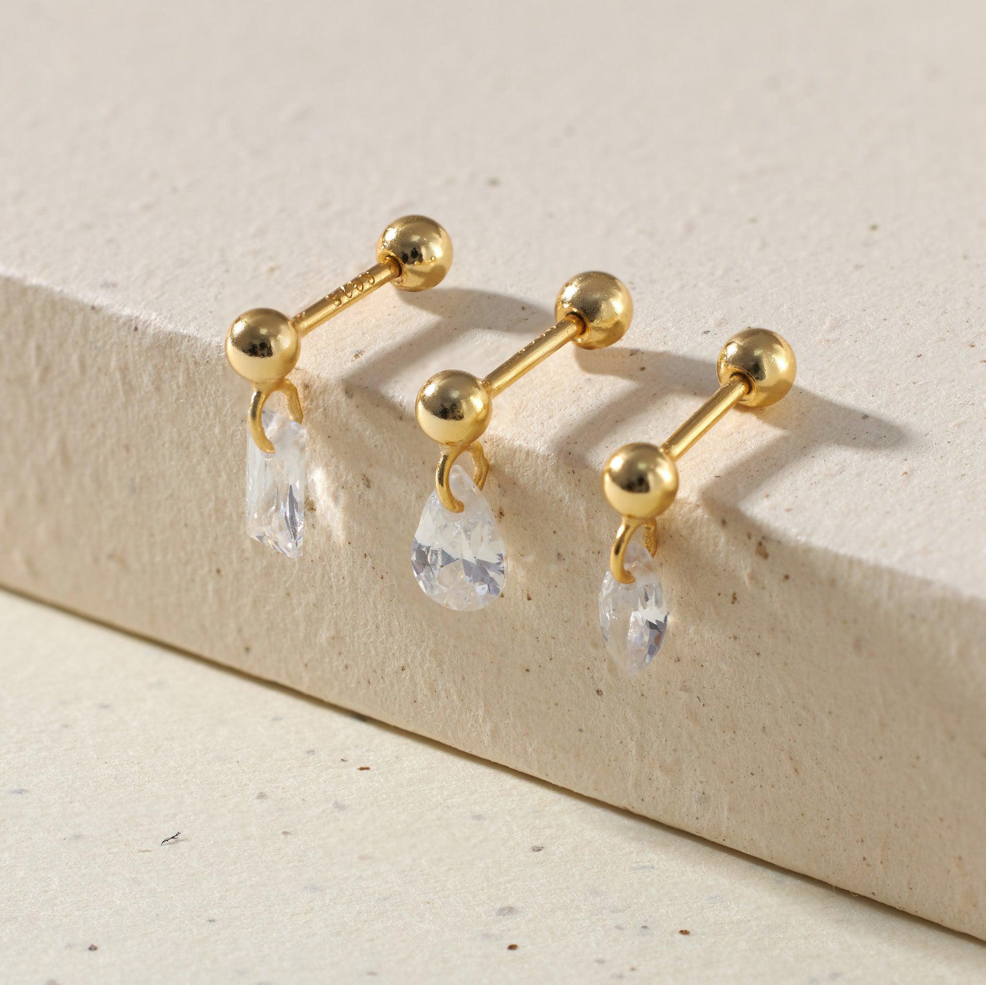 Kings Crown Piercing Earrings - Every girl’s princess dream – EricaJewels