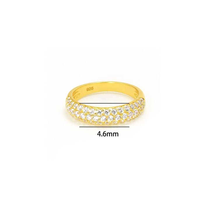 Crystal 3A CZ Paved Eternity Ring