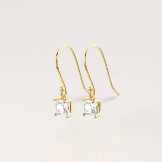 Crystal 3A CZ Ear Wire Earrings & Dangle and Drop