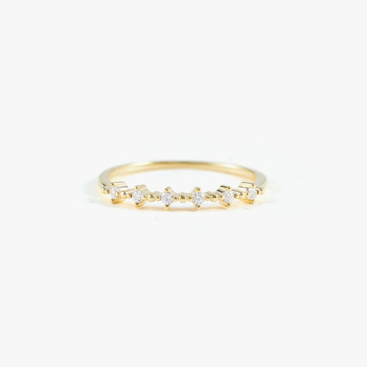 Gold Crystal 3A CZ Eternity Ring