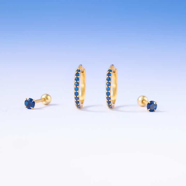 sapphirre blue earrings
