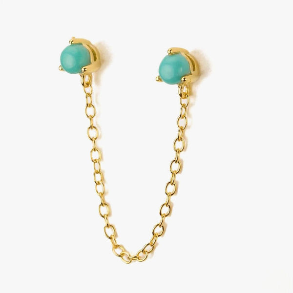 Turquoise Double Piercing Earrings