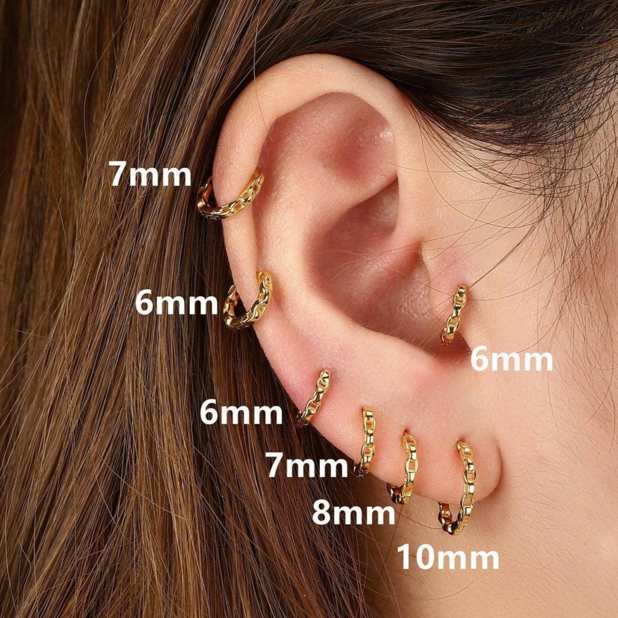 Ear Piercing Size Chart