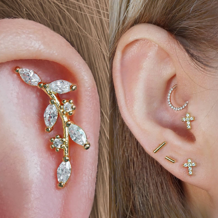 The Ultimate Guide to Ear Cartilage Piercings  Impuria Ear Piercing Jewelry