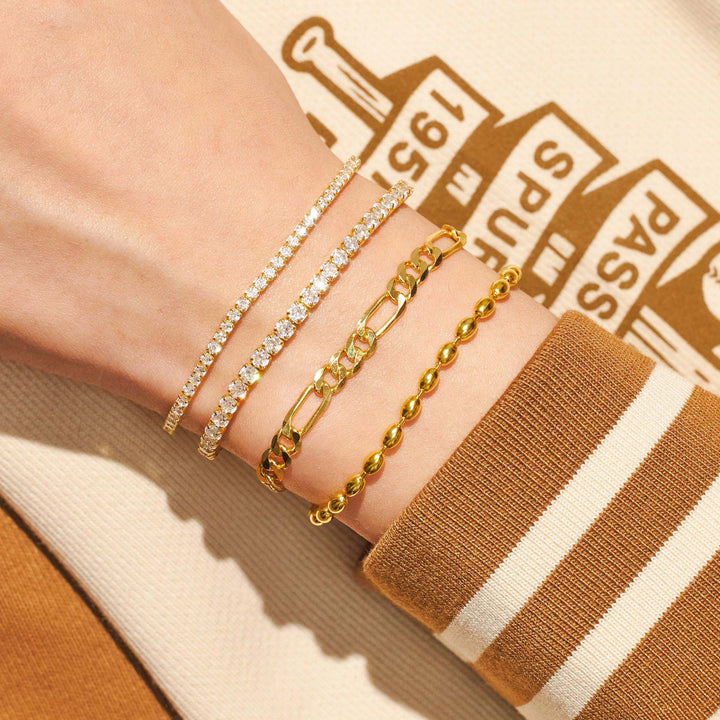 minimalist cubic zirconia bracelet
