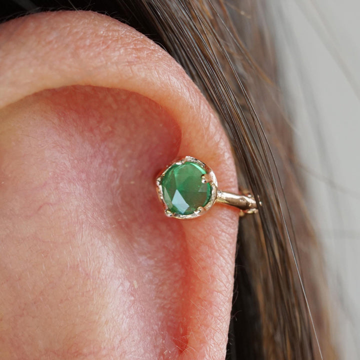 Limited Edition | Natural Gemstone Huggie Hoop Earrings