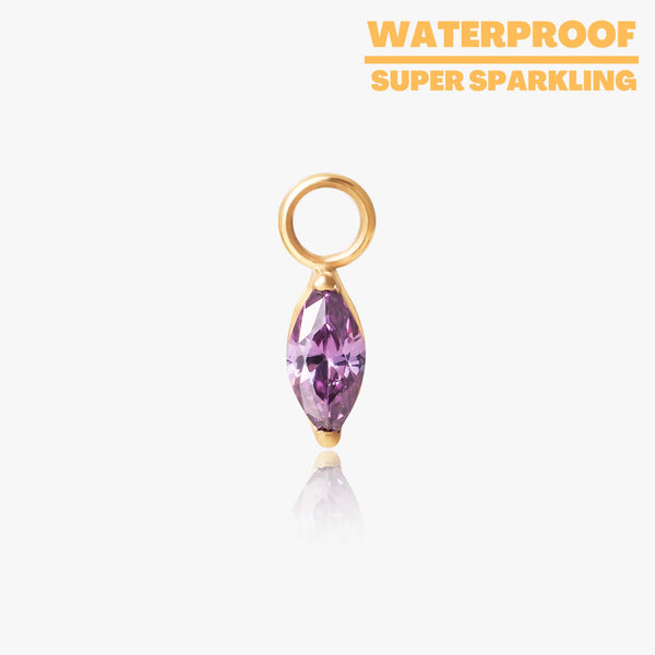 Amethyst Marquise Dangle Charm