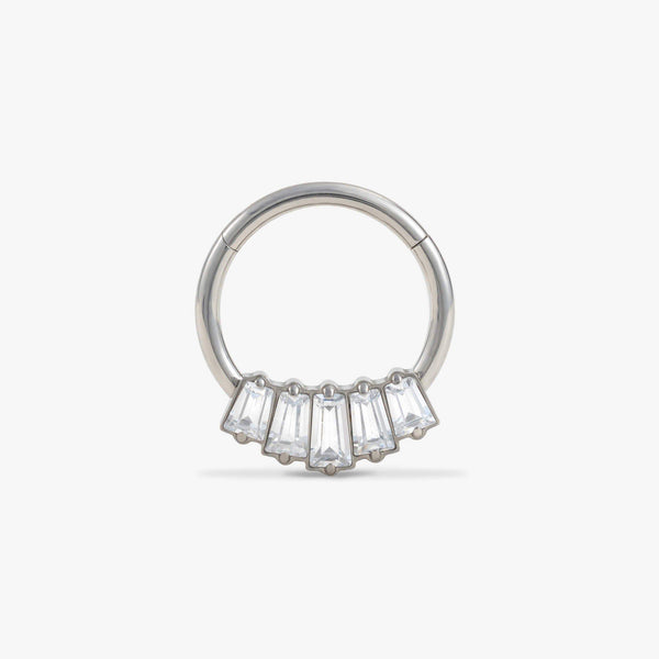 16G Crystal 3A CZ Daith Jewelry & Septum Rings