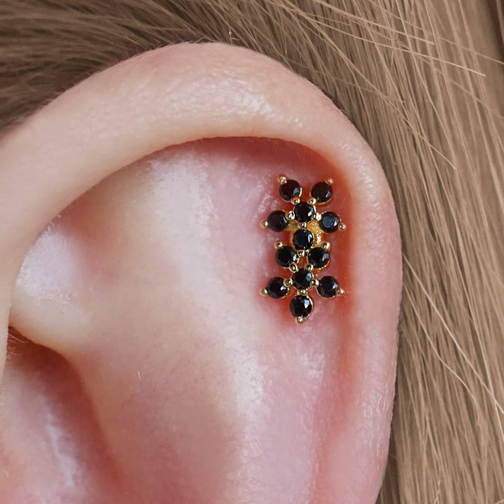 Black Spinel Stud Earrings - EricaJewels
