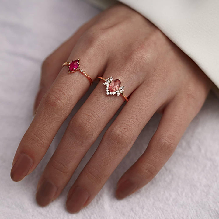 Pink Tourmaline Ring - Erica Jewels