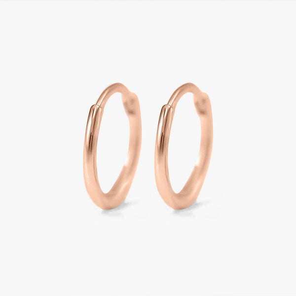 Multiple Sizes Essential Plain Thin Hoop Earrings