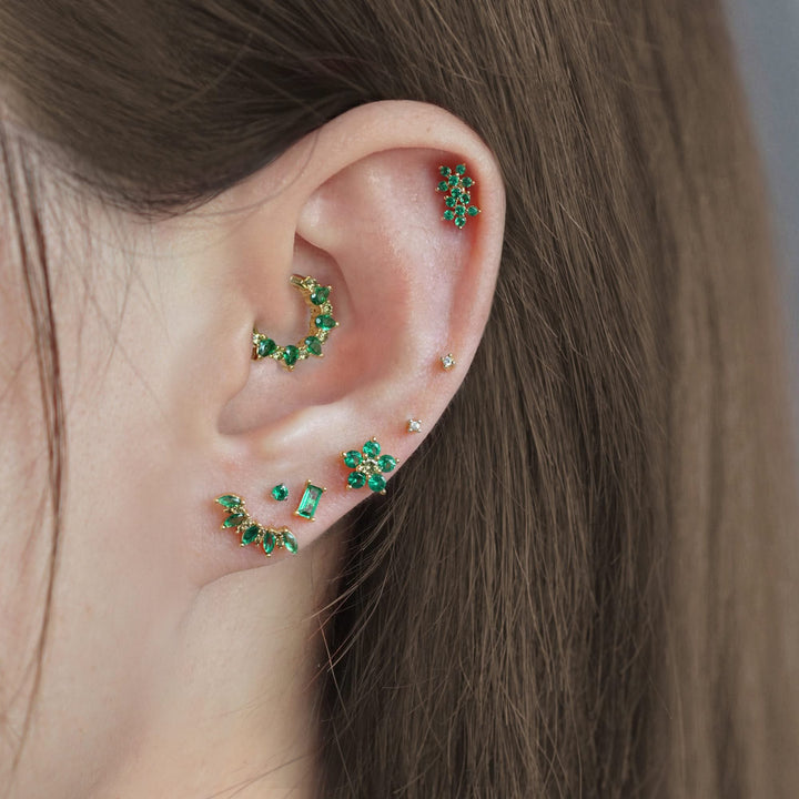 emerald earring