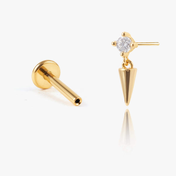 Spike Flat Back Earring