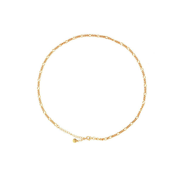 Gold Link Necklace & 18k Long Link Chain
