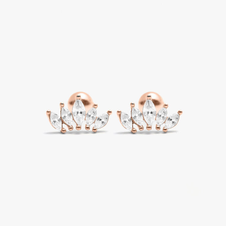 Kings Crown Piercing Earrings - EricaJewels