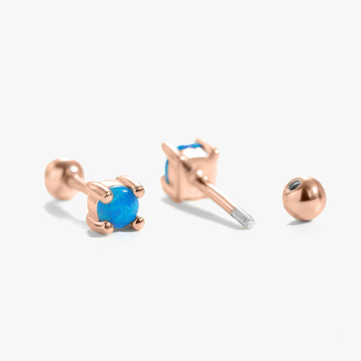 Rose Gold-Screw back with sizes