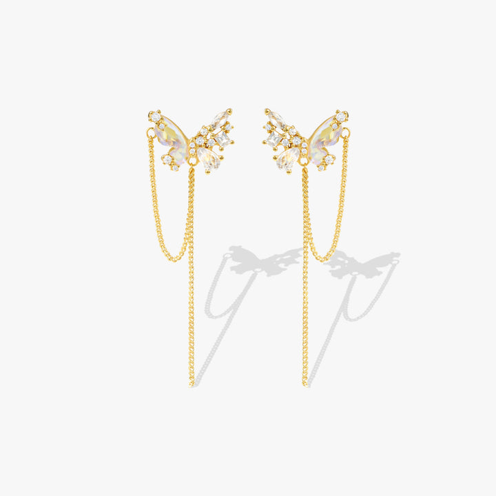 Aurora Butterfly Pendant Stud Earrings | Gift for Her