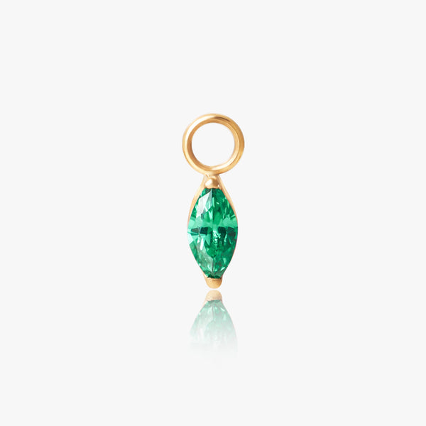 Emerald Marquise Dangle Charm