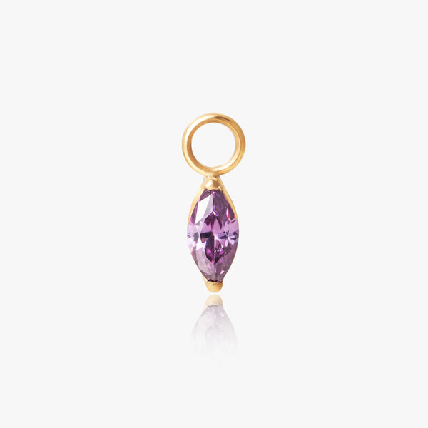 Amethyst Marquise Dangle Charm