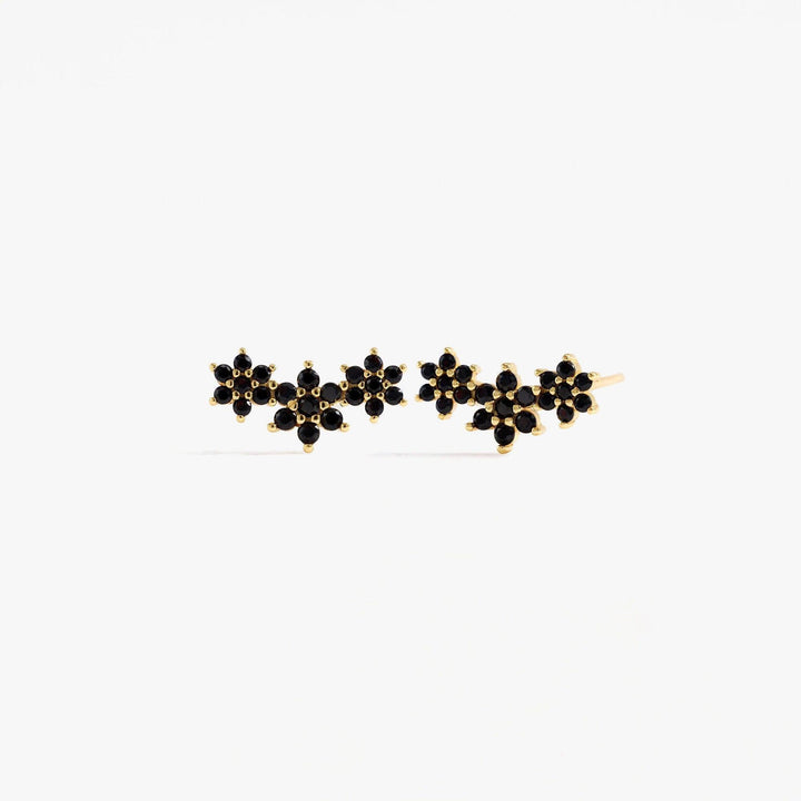 Gold-sterling silver stud