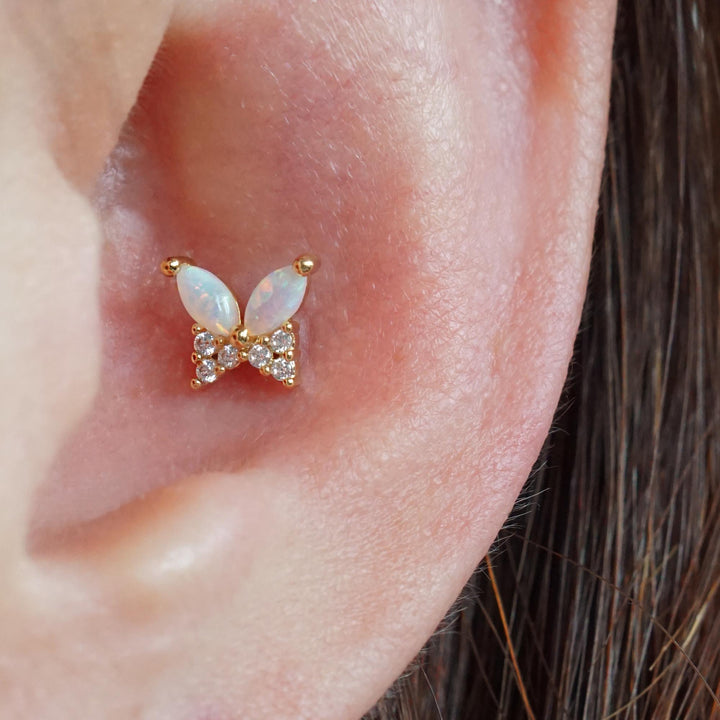 Opal Conch Earring