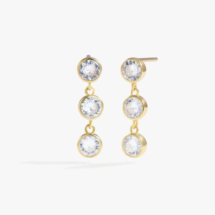 Crystal 3A CZ Dangle And Drop Earrings & Anniversary Gift