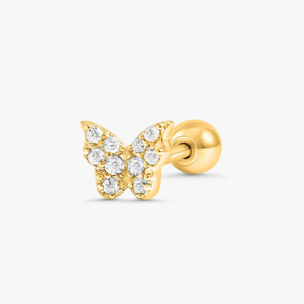 Butterfly Earrings | Cartilage Piercing Earrings - EricaJewels