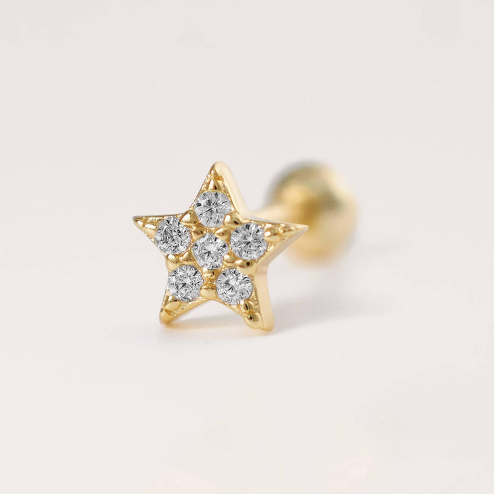 Sparkling Star Stud Earrings - EricaJewels