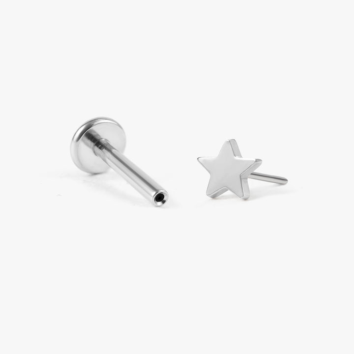 titanium star earrings