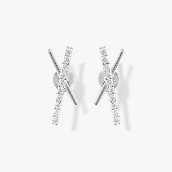 cross stud earrings 