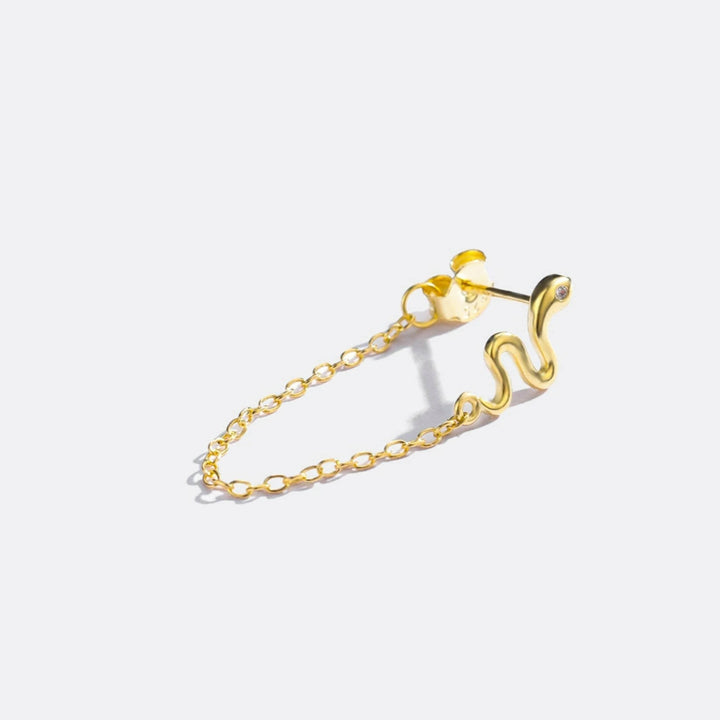 Snake Chain Drop Earrings - EricaJewels