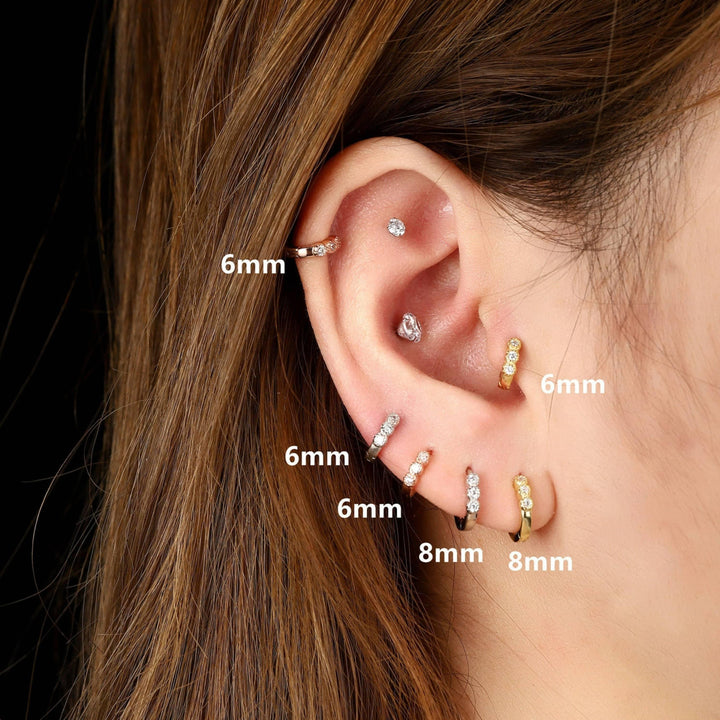 Small Gold Hoop Earrings - EricaJewels