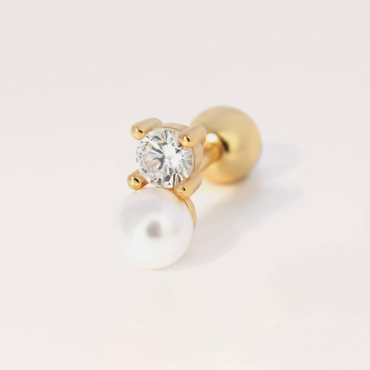 Pearl Diamond Earrings For Women - EricaJewels