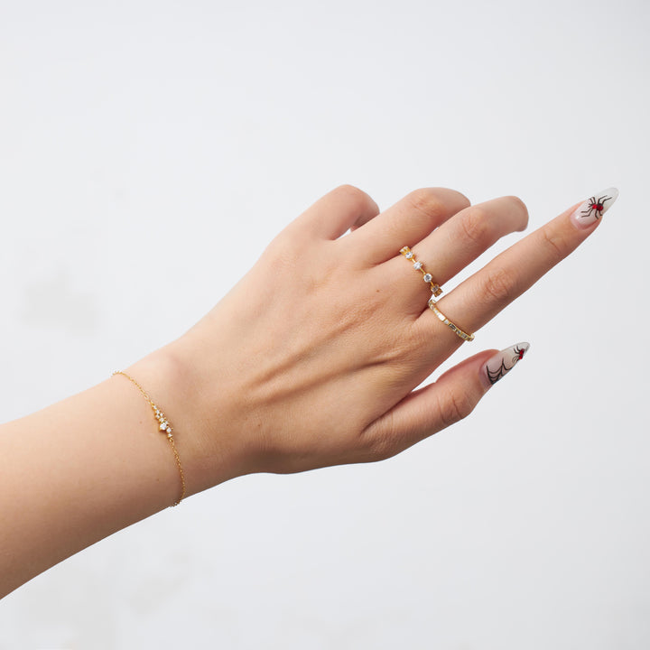 Stackable Bracelets | Thin Gold Bracelet - Erica Jewels