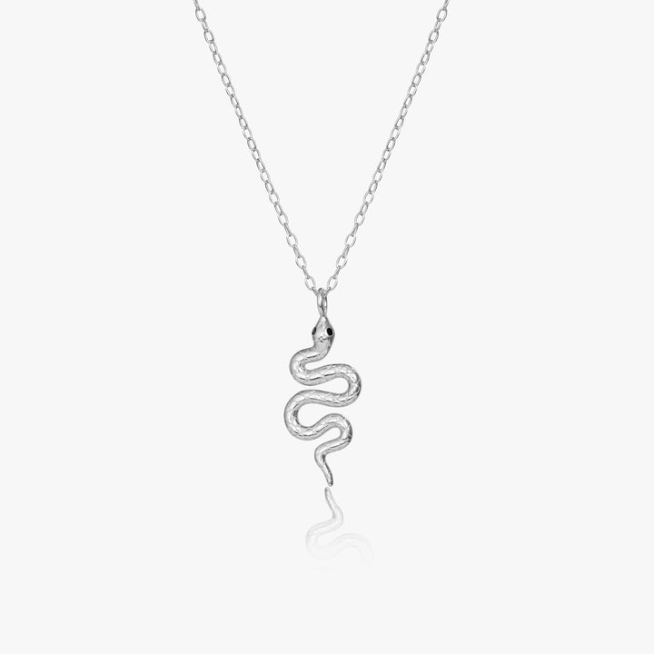 silver snake necklace