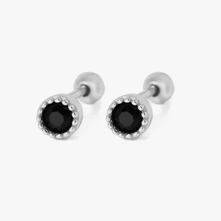 Black Diamond Stud Earrings & Tiny Stud Earrings - EricaJewels