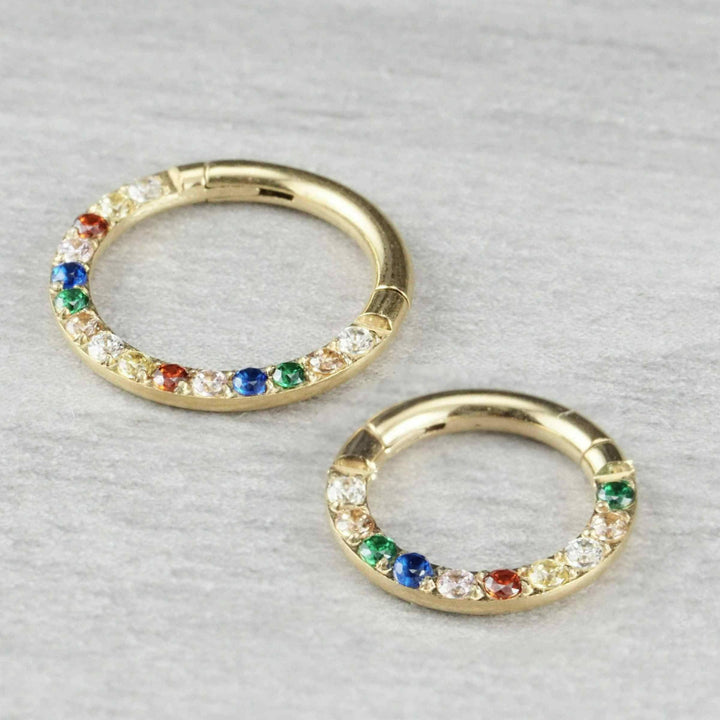 Rainbow Daith Jewelry & Septum Ring - EricaJewels
