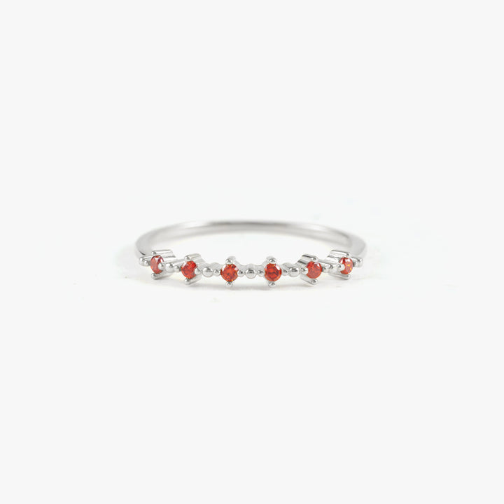 Garnet Red Eternity Ring