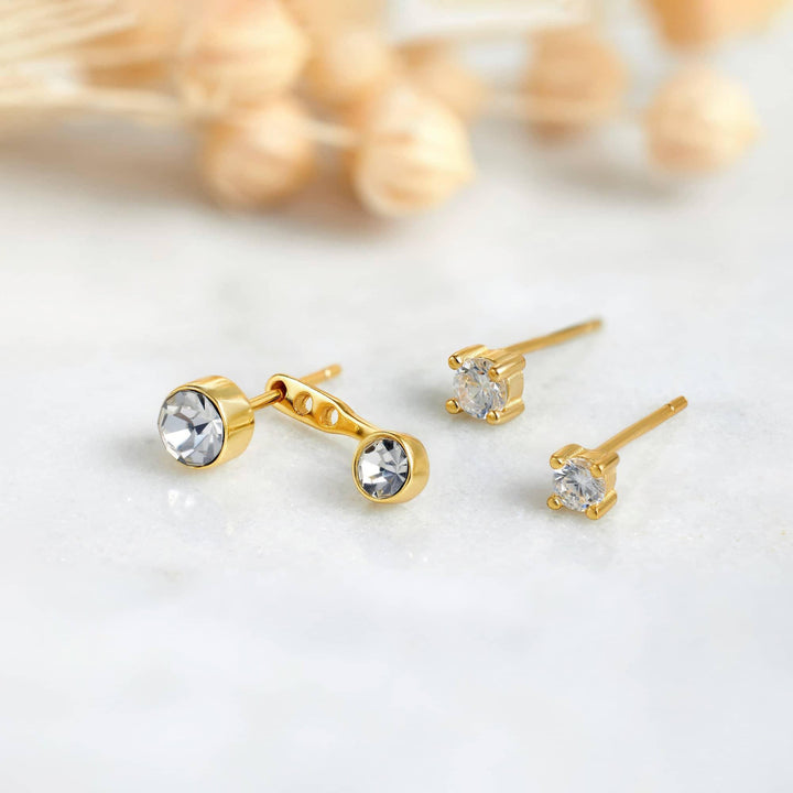 Vintage Diamond Earrings | CZ Diamond Earrings - EricaJewels