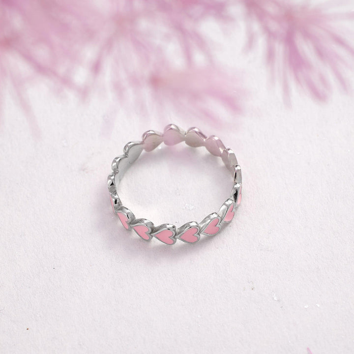 Anniversary Ring | Heart Linked Ring