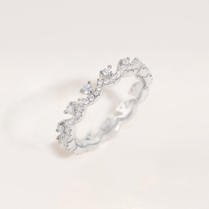 Sterling Silver Cluster Ring