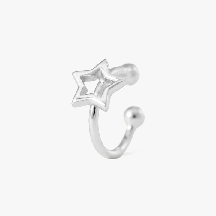 Cosmic Plain Star Ear Cuff Earring-EricaJewels