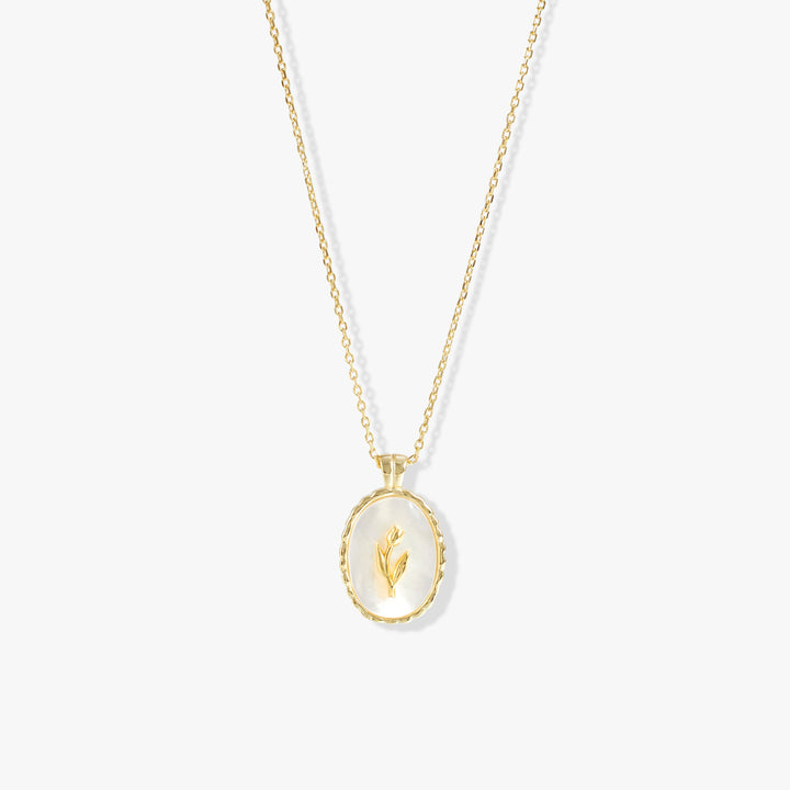 Elegant Mother of Pearl Pendant Necklace | Gift for Her