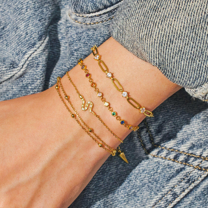 18k gold bracelet womens 