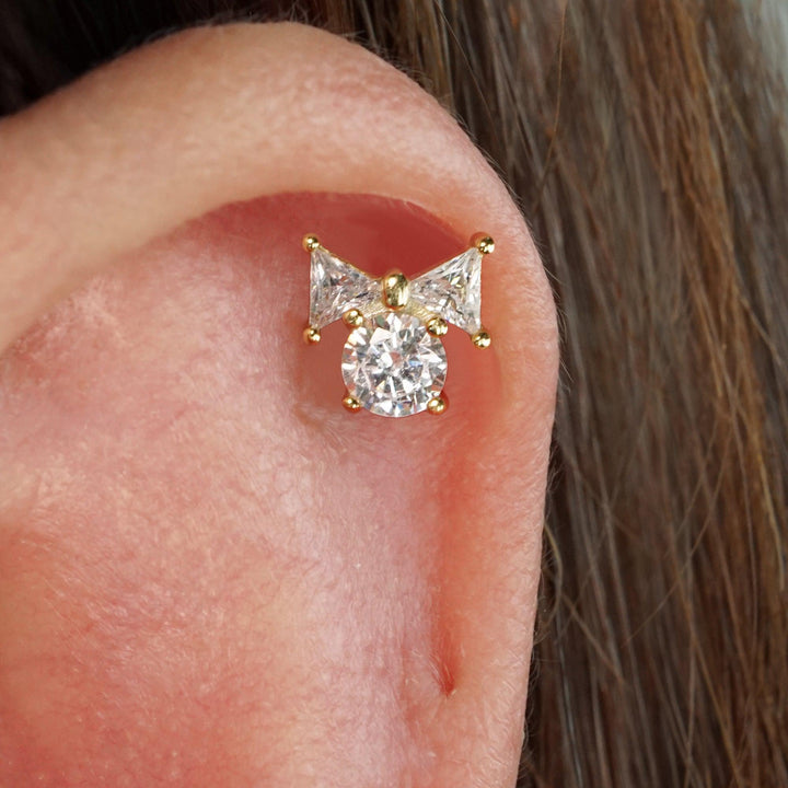 butterfly screw back earrings 
