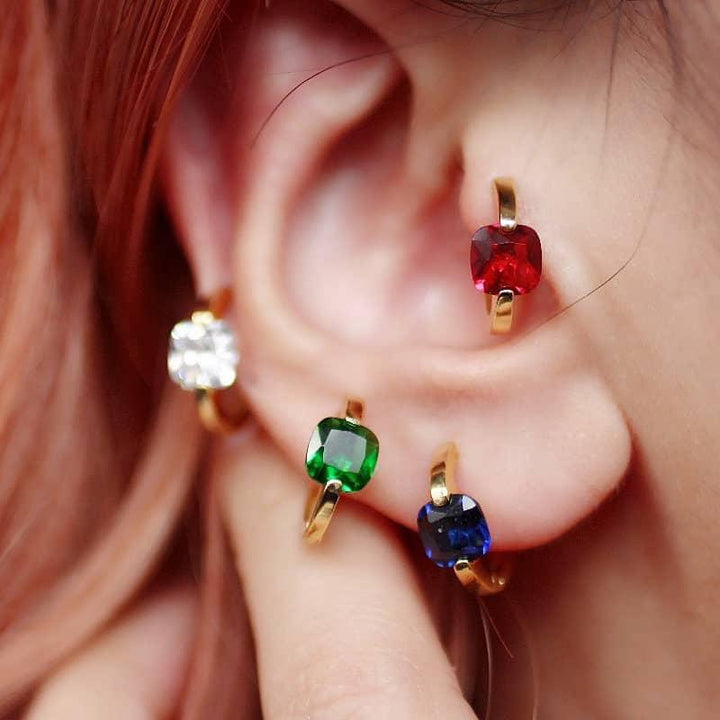 chunky hoops earrings 