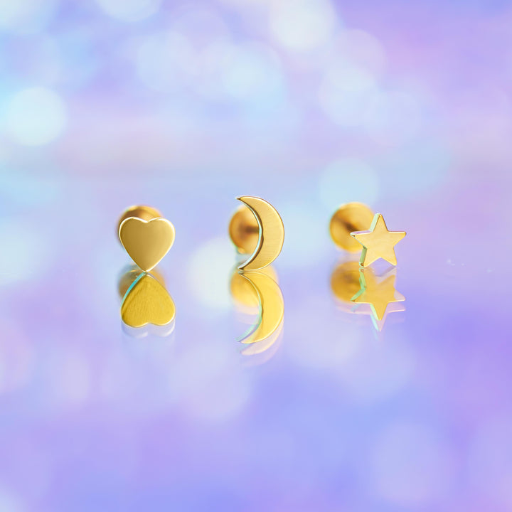 celestial stud earrings