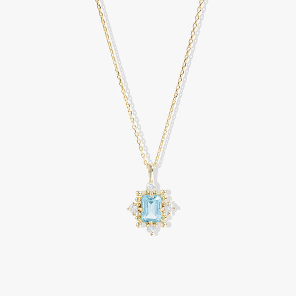 Fine Blue Topaz Necklace | Opulent Ocean Hues