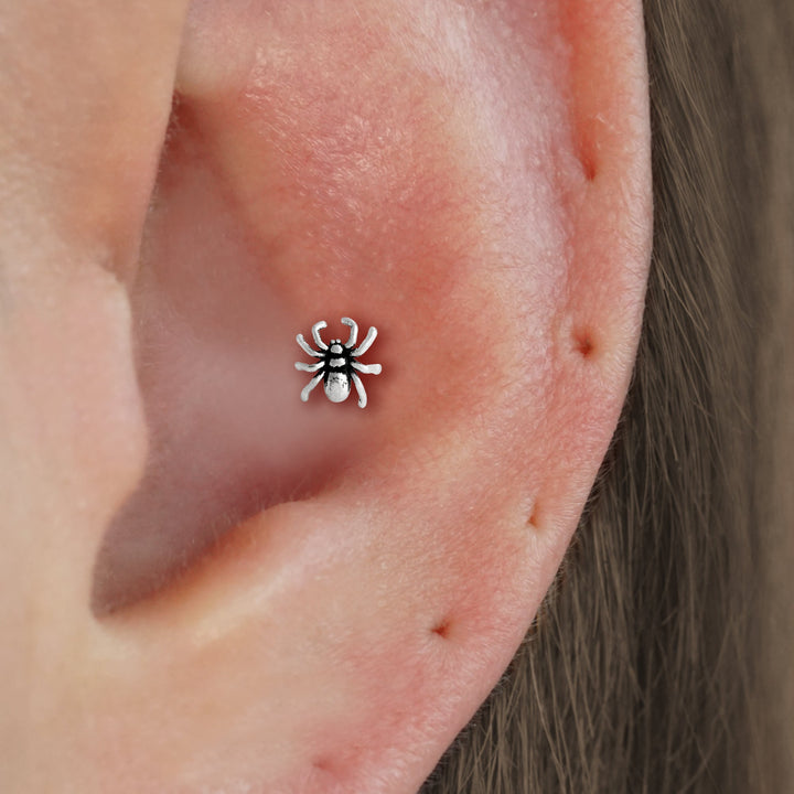 Titanium Spider Barbell Piercing Earring - Erica Jewels